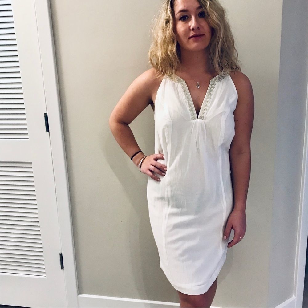 Boden White Midi Dress